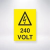 240 Volt Sticker 20X28 Cm