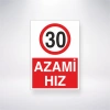 30 Azami Hız Sticker 20X28 Cm