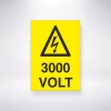 3000 Volt Sticker 20X28 Cm