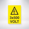 3x500 Volt Sticker 20X28 Cm
