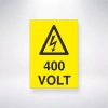400 Volt Sticker 20X28 Cm
