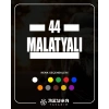 44 Malatyalı Araba Sticker 17x17 Cm Beyaz