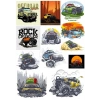 4x4 Off Road Sticker Set4 12 Parça Telefon, Tablet, Defter, Laptop Sticker