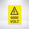 6000 Volt Sticker 20X28 Cm