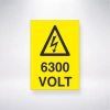 6300 Volt Sticker 20X28 Cm