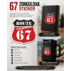67 Zonguldak Sticker 10x10 cmRenkli Sticker