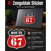 67 Zonguldak Sticker 10x10 cmRenkli Sticker