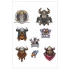 Vikingler Stikcer Set-1 7 Parça Telefon, Tablet, Defter, Laptop Sticker