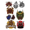 Samurai Sticker Set-1 9 Parça Telefon, Tablet, Defter, Laptop Sticker
