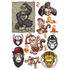 Maymun Sticker Set-1 12 Parça Telefon, Tablet, Defter, Laptop Sticker