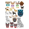 Köpekler Stikcer Set 15 Parça Telefon, Tablet, Defter, Laptop Sticker