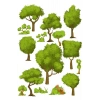 Ağaçlar sticker Set-1 15 Parça Telefon, Tablet, Defter, Laptop Sticker