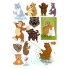 Ayı Sticker Set-4 13 Parça Telefon, Tablet, Defter, Laptop Sticker
