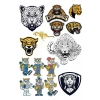 Leopar Sticker Set -2 15 Parça Telefon, Tablet, Defter, Laptop Sticker