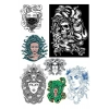 Medusa Sticker Set-1 7 Parça Telefon, Tablet, Defter, Laptop Sticker