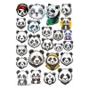 Panda Sticker Set 8 25 Parça Telefon, Tablet, Defter, Laptop Sticker