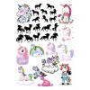 Unicorn Stciker Set-4 32 Parça Telefon, Tablet, Defter, Laptop Sticker