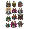 Samurai Sticker Set-5 12 Parça Telefon, Tablet, Defter, Laptop Sticker
