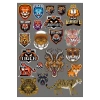 Tiger Kaplan Sticker Set-2 17 Parça Telefon, Tablet, Defter, Laptop Sticker