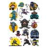 Ninja Sticker Set-2 15 Parça Telefon, Tablet, Defter, Laptop Sticker