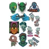Zombi Sticker Set 12 15 Parça Telefon, Tablet, Defter, Laptop Sticker