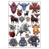 Kızgın Boğa Sticker Set 2