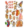 Hot Dog Sticker Set 1