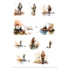 Balıkçılık Sticker Set