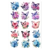 Çiçekler ve Kelebekler Sticker Set