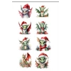 Noel Temalı Ejderhalar Sticker SET