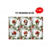 Elegant Yılbaşı 7x7 – 6’lı Set Dekoratif Kare Tasarım