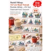 Renkli Yılbaşı 7x7 – 6’lı Set Dekoratif Kare Tasarım
