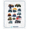 Jeep Offroad Araba Sticker Set 13 Parça Telefon, Tablet, Defter, Laptop Sticker