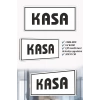 Kasa Yazılı Beyaz MDF Kapı Levhası