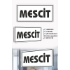 Mescit Yazılı Beyaz MDF Kapı Levhası