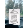 Ayet’el Kürsi Araba Aynası Süsü – 9x6 cm MDF / Pleksi İslami Araç Aksesuarı