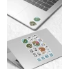 Balık Balıkçı Sticker Set 17 Parça Telefon, Tablet, Defter, Laptop Sticker