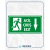 Acil Çıkış Sticker 20X28 Cm