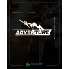 Adventure 4x4 Araba Sticker 17x17 Cm Beyaz