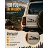 Adventure 4x4 Araba Sticker 17x17 Cm Siyah
