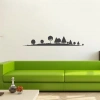 Ağaçlar Silüet Sticker 120x20 Cm