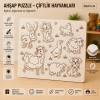 Ahşap Puzzle - Çiftlik Hayvanları: Eğitici ve Öğretici Okul Öncesi Zeka Oyunu (20x13 cm)