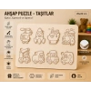 Ahşap Puzzle - Taşıtlar: Eğitici ve Öğretici Okul Öncesi Zeka Oyunu (30x20 cm)
