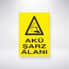 Akü Şarz Alanı Sticker 20X28 Cm