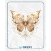 Altın Dantel Desenli Kelebek Duvar Stickerı