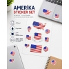 Amerika Birleşik Devletleri Sticker Set