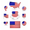 Amerika Birleşik Devletleri Sticker Set