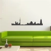 Ankara Silüeti Duvar Sticker 120x20 cm | Atakule Şehir Manzarası Dekoratif Duvar Çıkartması