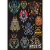 Anubis Sticker Set-3 12 Parça Telefon, Tablet, Defter, Laptop Sticker