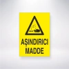 Aşındırıcı Madde Sticker 20X28 Cm